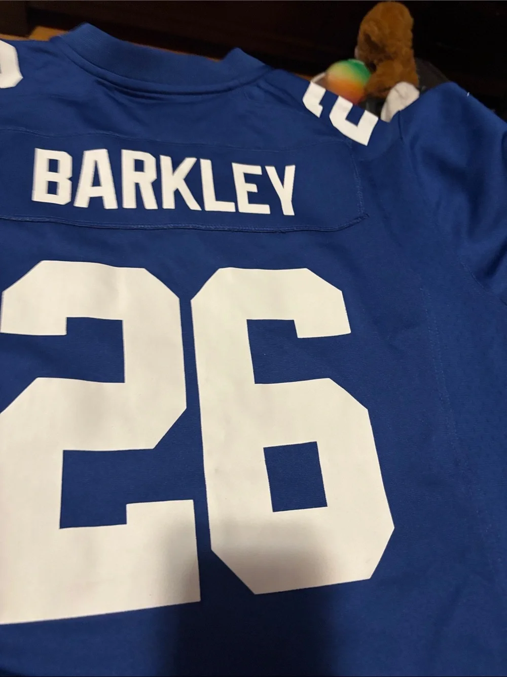 Nike Royal Blue NY Giants Football Jersey #26 Barkley